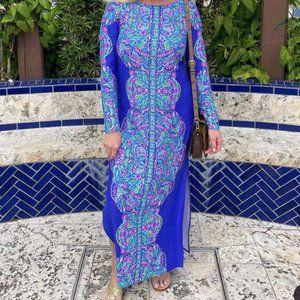 Lilly Pulitzer Blue Emmarie Maxi Dress